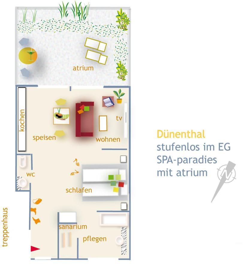 De Luxe Suite Duenenthal Norderney Buitenkant foto